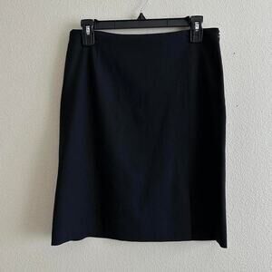 Moschino cheapandchic black wool blend pencil skirt